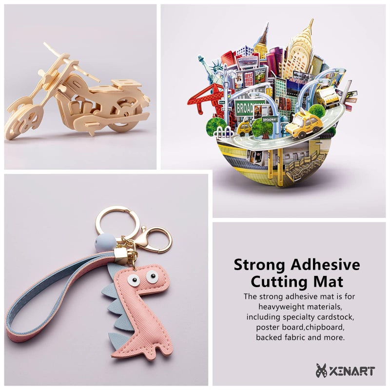 XINART Cutting Mat for Silhouette Cameo 4/3/2/1(3 Mats,12x12 inch) Strong Adhesive Sticky Accessories Craft Vinyl Replacement Cut Mats for Silhouette Cameo - Image 3